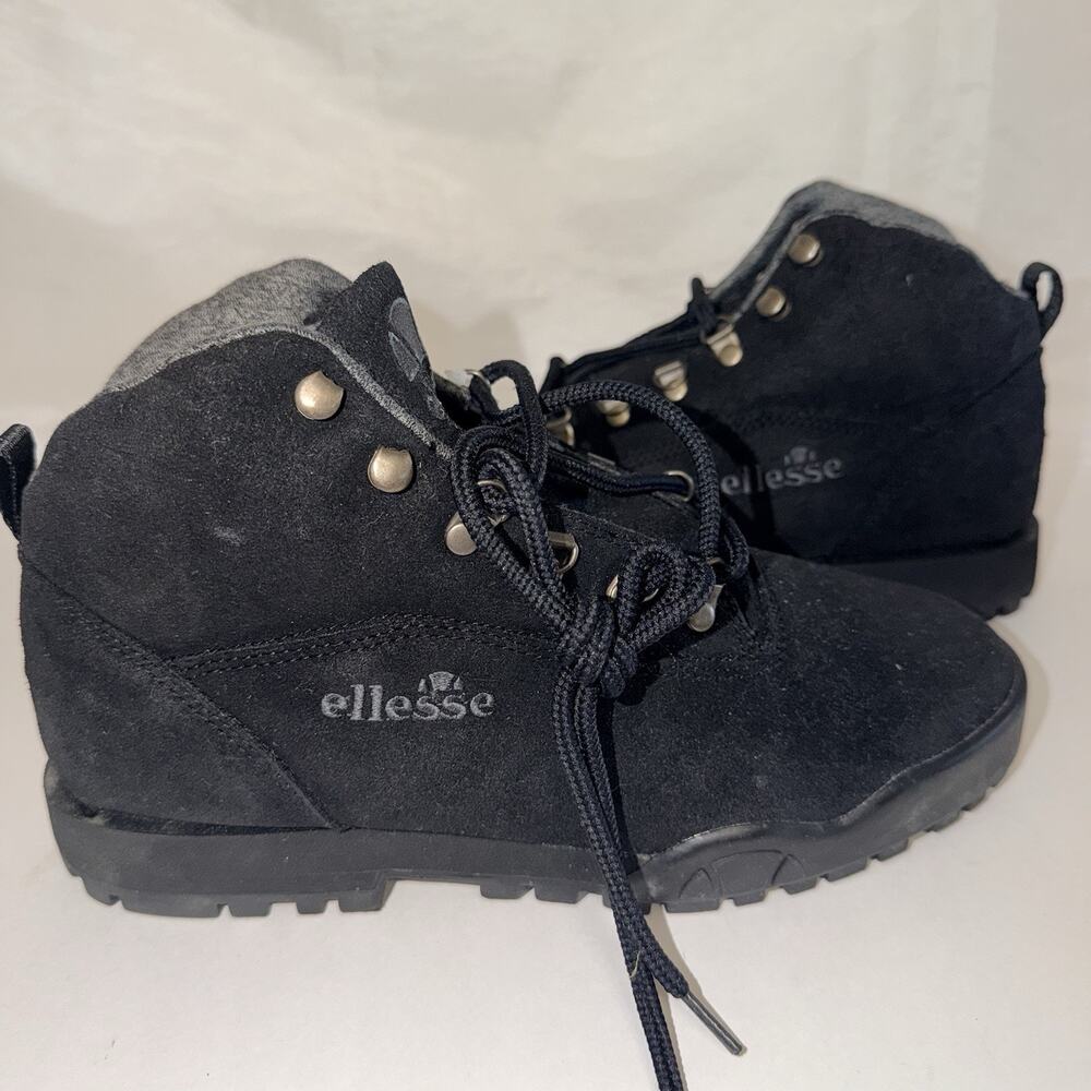 Ellesse Black Suede Leather Hiking Chukka Boots Men’s 8.5M - Picture 9 of 10